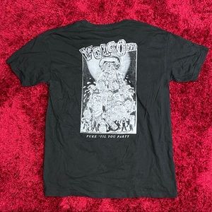 Volcom Zumiez 100K 2013 Snow Skateboard Party Till You Large Short Sleeve